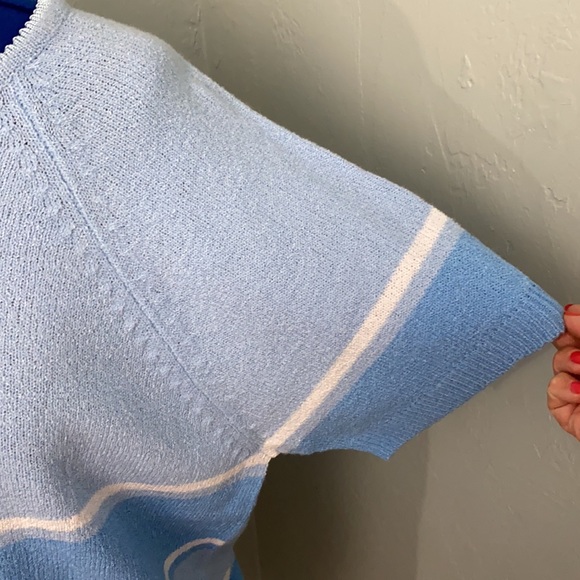 💥💥 Plus sweater top vintage short sleeve 2X - Picture 4 of 7